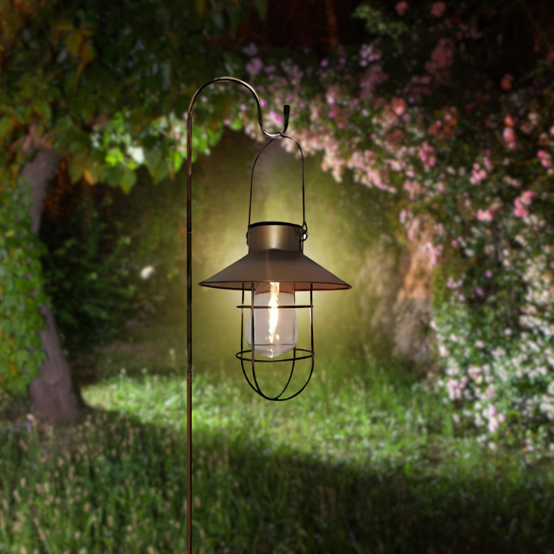 Solana | Lanterne Solaire De Jardin – Élégance Vintage & Éclairage Doux